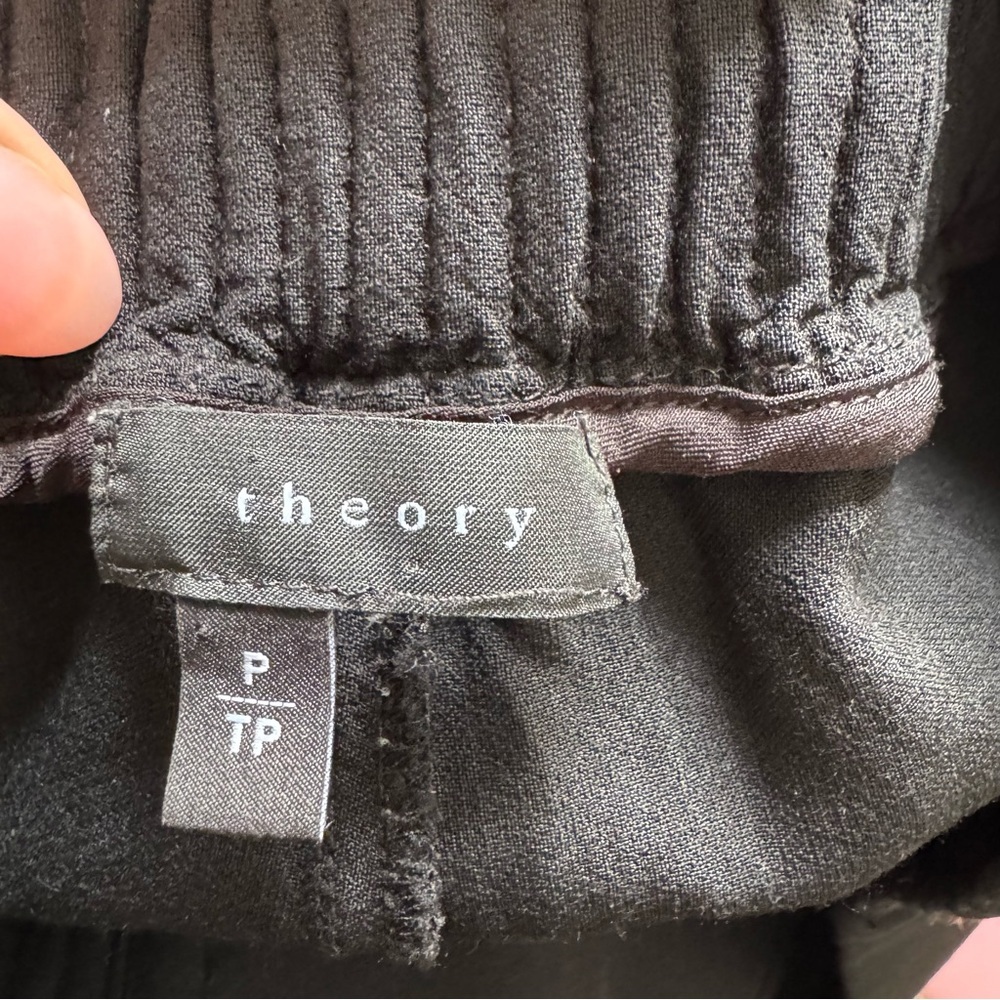 Theory Black Persha Joggers - Picture 8 of 9